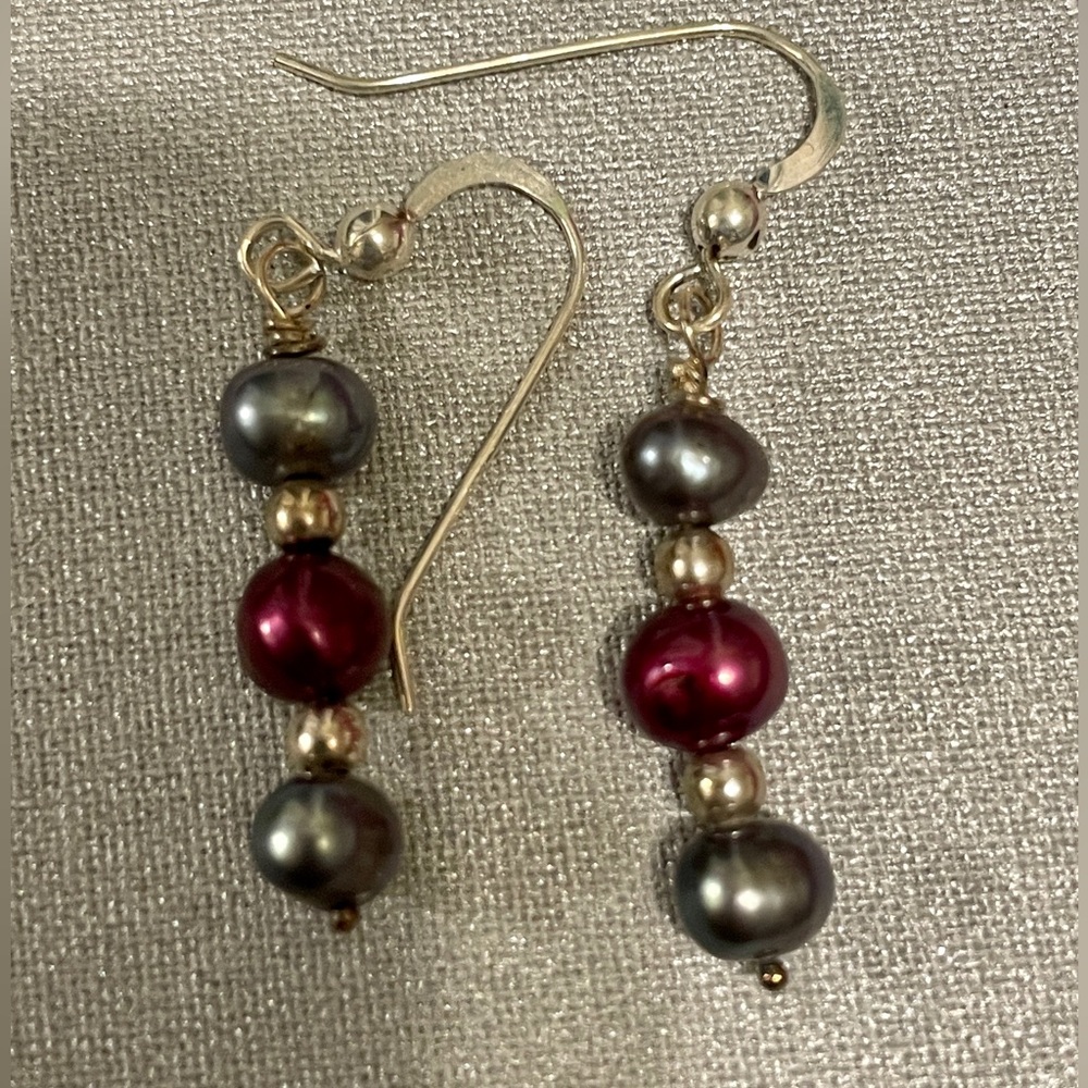 NWOT Freshwater Pearls on Sterling earrings